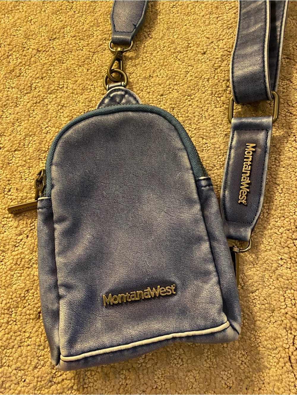 Montana West Blue crossbody bag - Picture 2 of 3